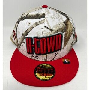 Houston Rockets Realtree 59FIFTY Fitted NBA Hat Camouflage Camo Size 7 3/4